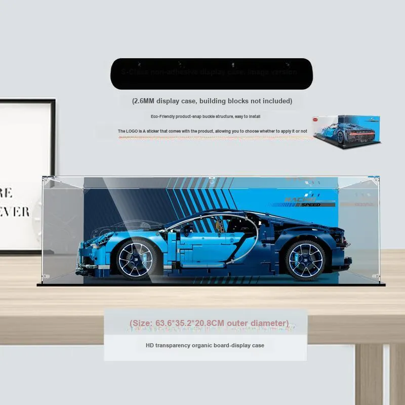 LIGHT YOUR BRICKS Compatibility Building Block Porsche 911 Storage Box Model Accessories-5
