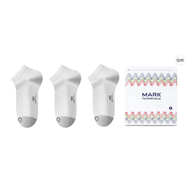 FAIRWHALE Ankle Socks Unisex Box Of 3 Pairs-0