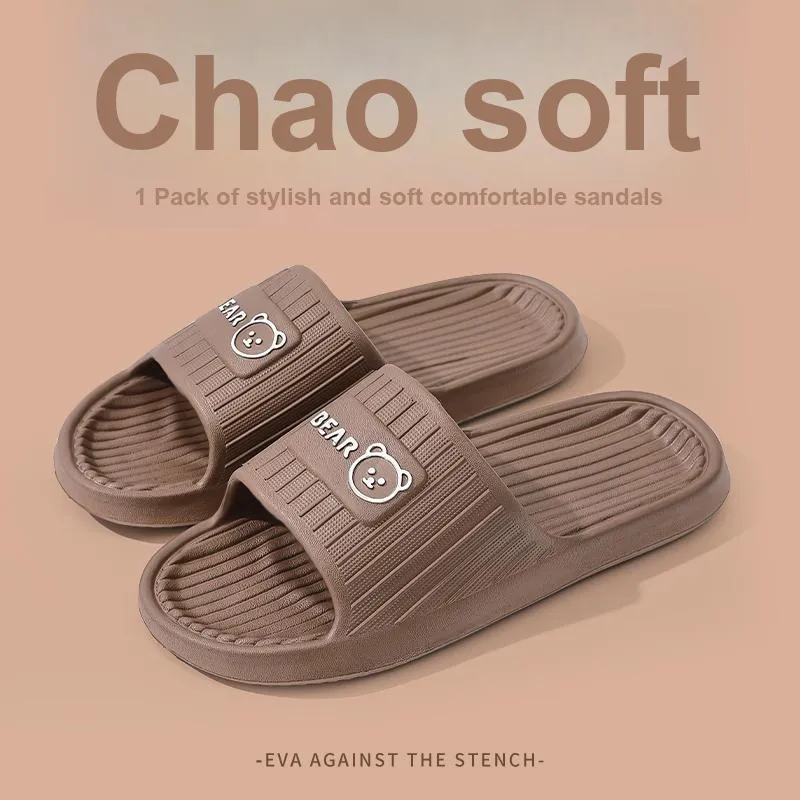 Foot Recreation Summer Indoor Home Soft Sole Slip Resistant Slippers-13