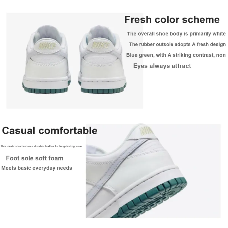 Nike Dunk Low White Grey Teal GS-1