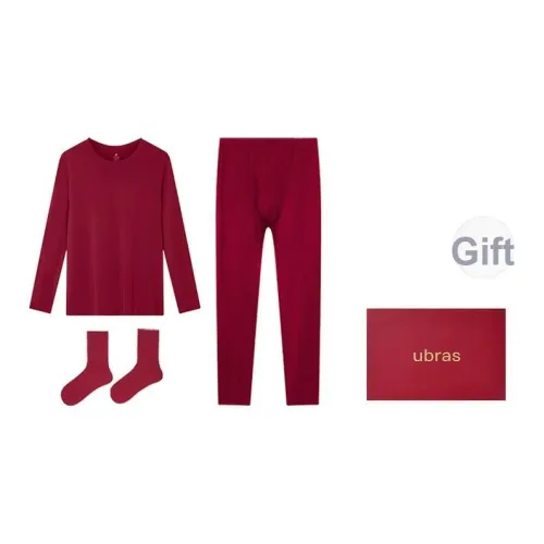 Ubras MUSCLE низ Clothing Series Велюр Красный Мужской Термокомплекты