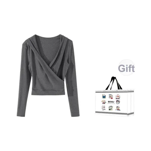 BDGU Серый Женские T-рубашки