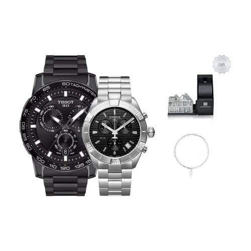 Tissot Автоматический Механический Movement Унисекс Часы PR100 Collection 45,5 мм Черные