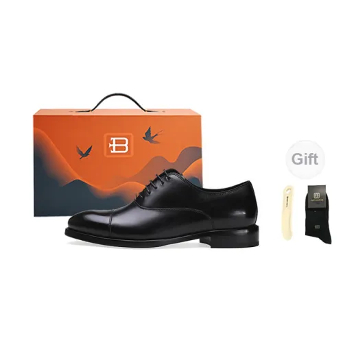 BOSSSUNWEN Dress Shoes Men Low-Top