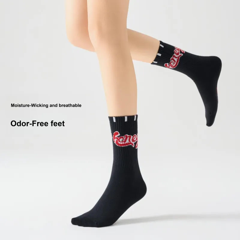 PLAN IN Mid Calf Socks Unisex 5 Pack-7
