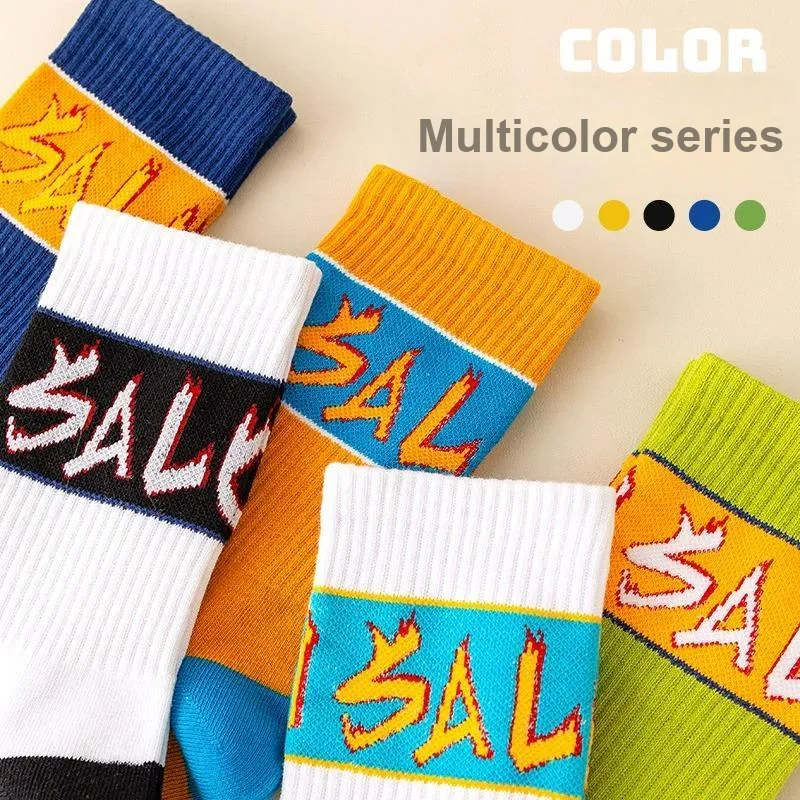 SALOATO Mid Calf Socks Men's 5 Pack-21