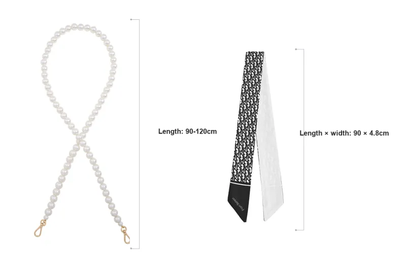 Lan Bao Fan Synthetic Pearl Bag Strap Women's Multicolor-6