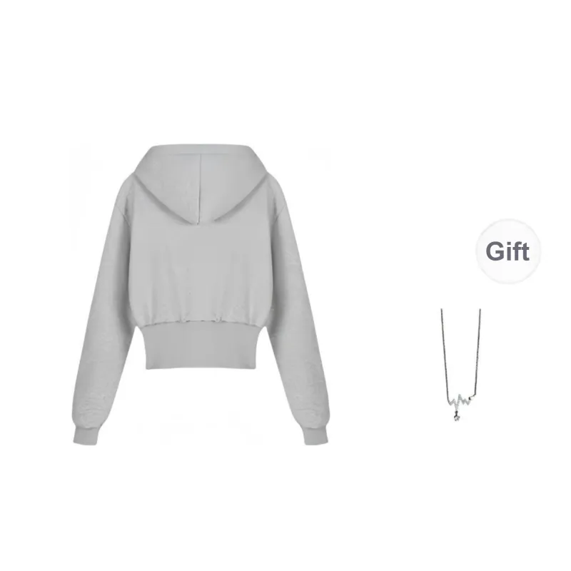 Mu Qingqing Sweatshirt Women's Light Gray-1