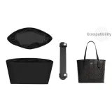 Black Silver City33 Two-Piece Set[Shoulder Strap Pad+Black Waterproof Liner]❤No Compartment