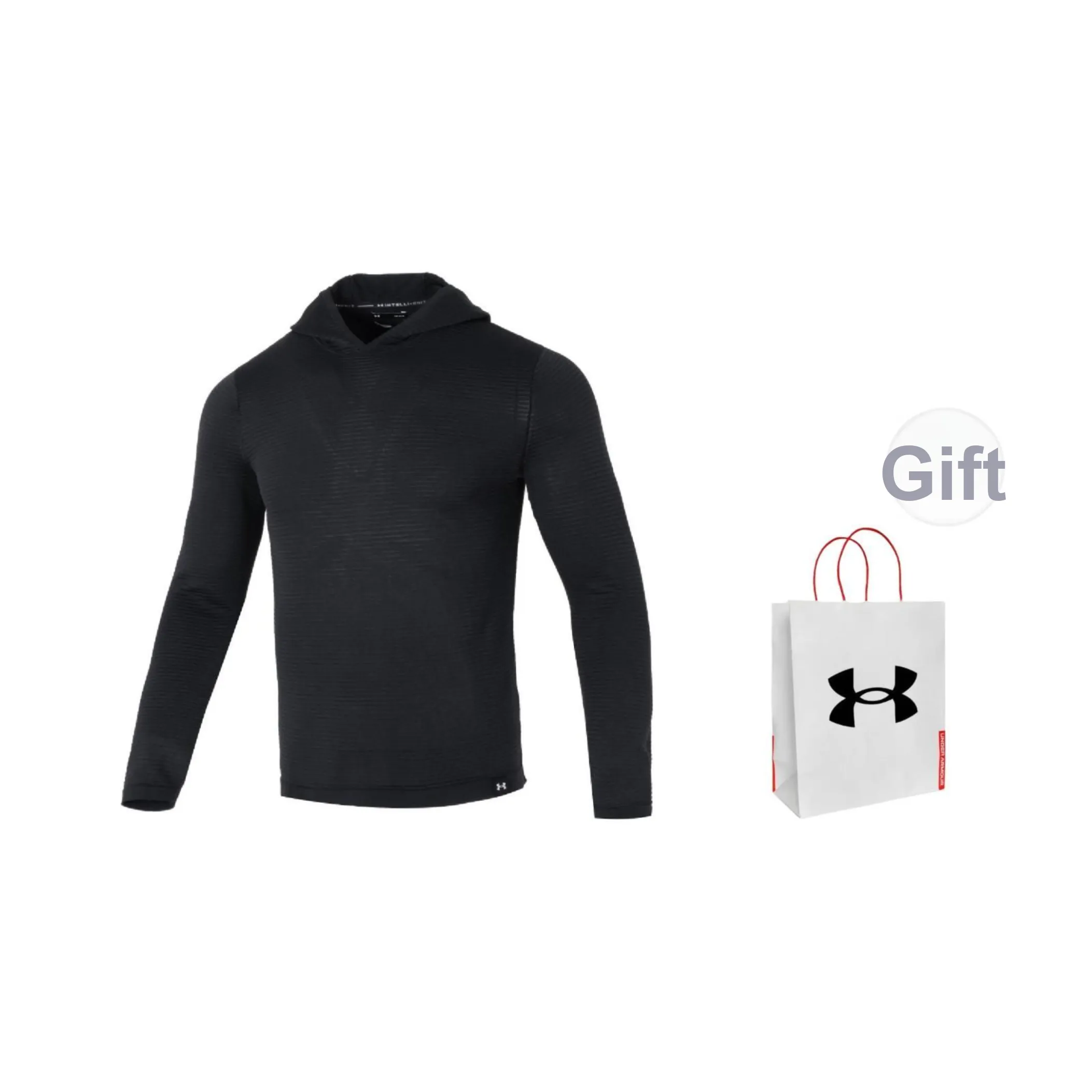 Under Armour Sweatshirts Unisex Black, Shopping Bag Included