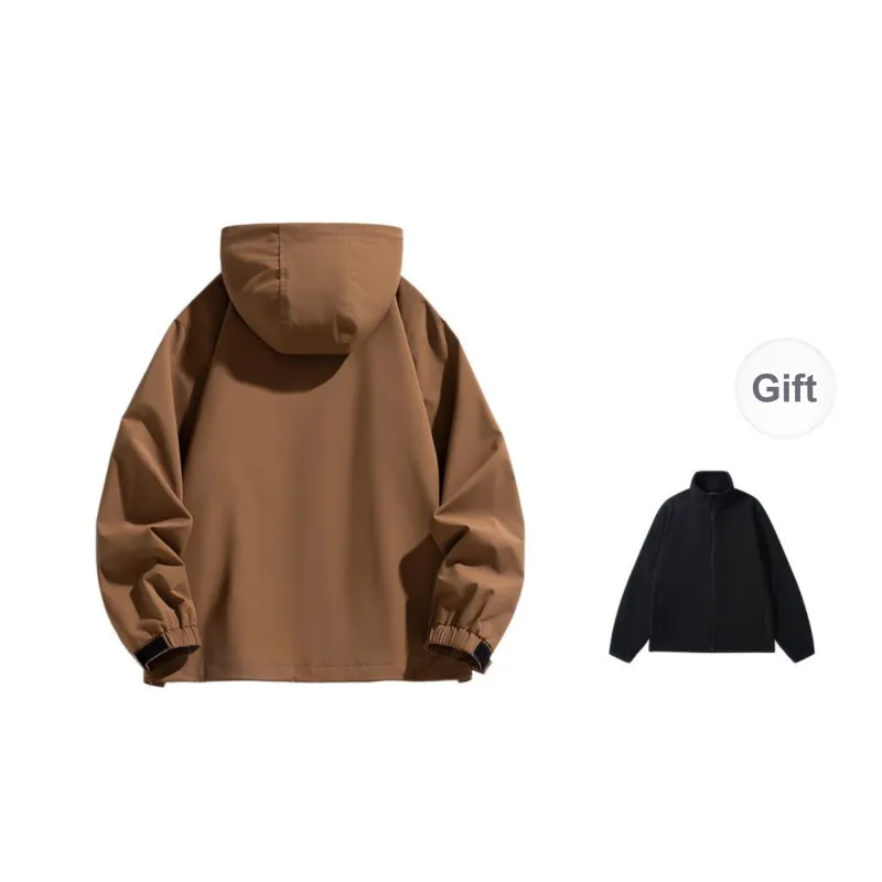 ROBINHOOD Water Resistant Windproof Breathable Warm Water Repellent Windbreaker Jacket Unisex-17