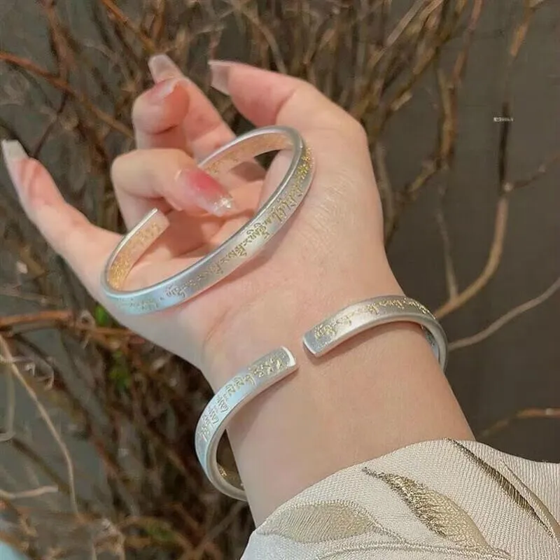 FUYUFU Pure Silver 999.9 Bangles Unisex-3