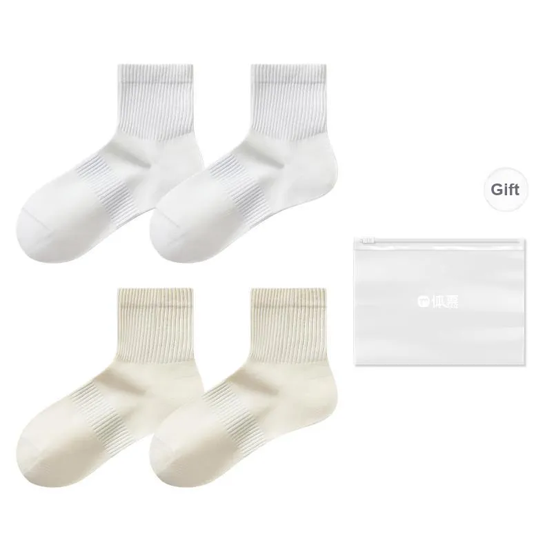 Temooues Ankle Socks Women's Shopping Bag Combo Set-7