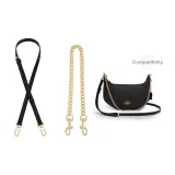 [Leather Strap]Crossbody 90-120cm+Decorative Chain 55cm
