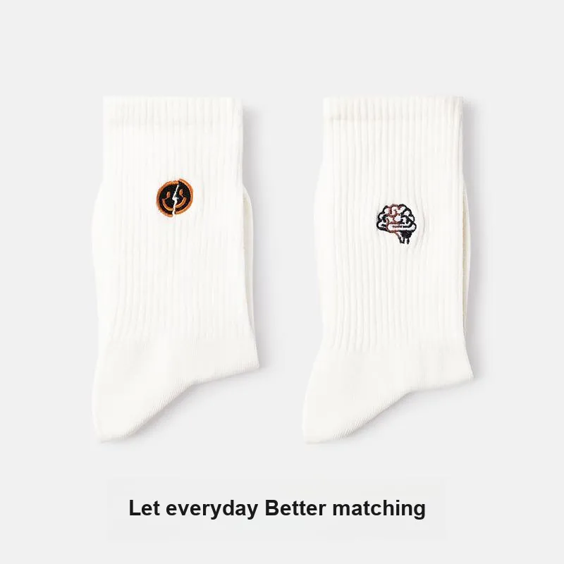 Primeet Mid Calf Socks Unisex 5 Pack-5