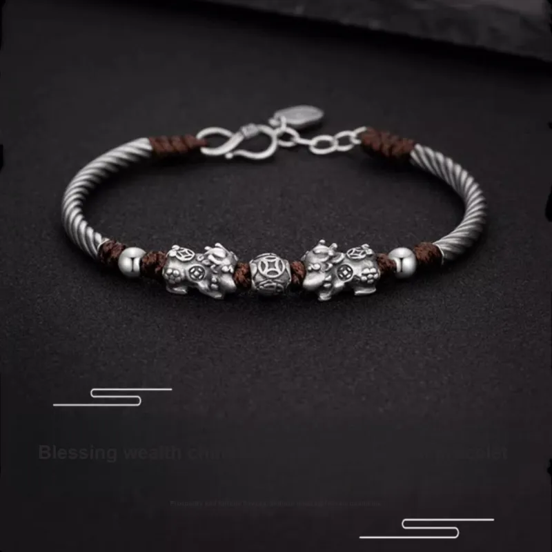 BMK 999 Fine Silver Bracelets Unisex-4