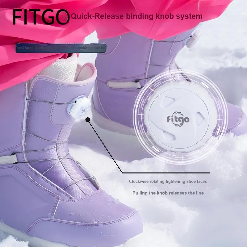 KUFUN Single Snowboard Ski Boots Unisex-10