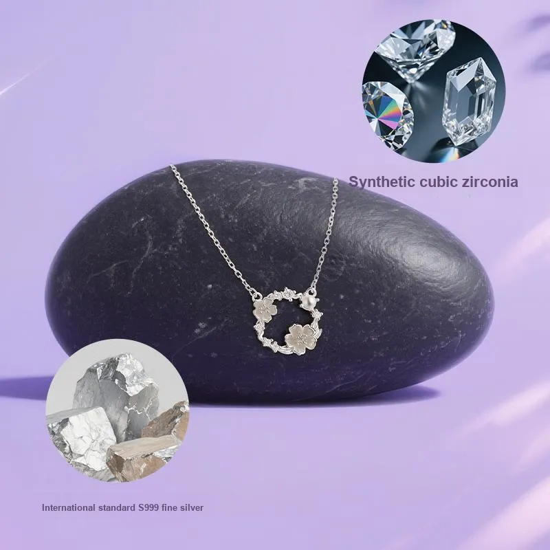 YINCHIE S999 Fine Silver Necklaces Women's-8