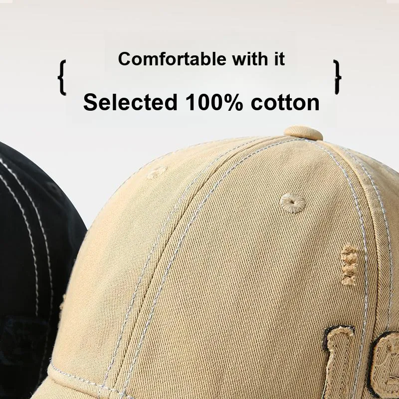 CACUSS Junior Cotton Baseball Caps Unisex-3