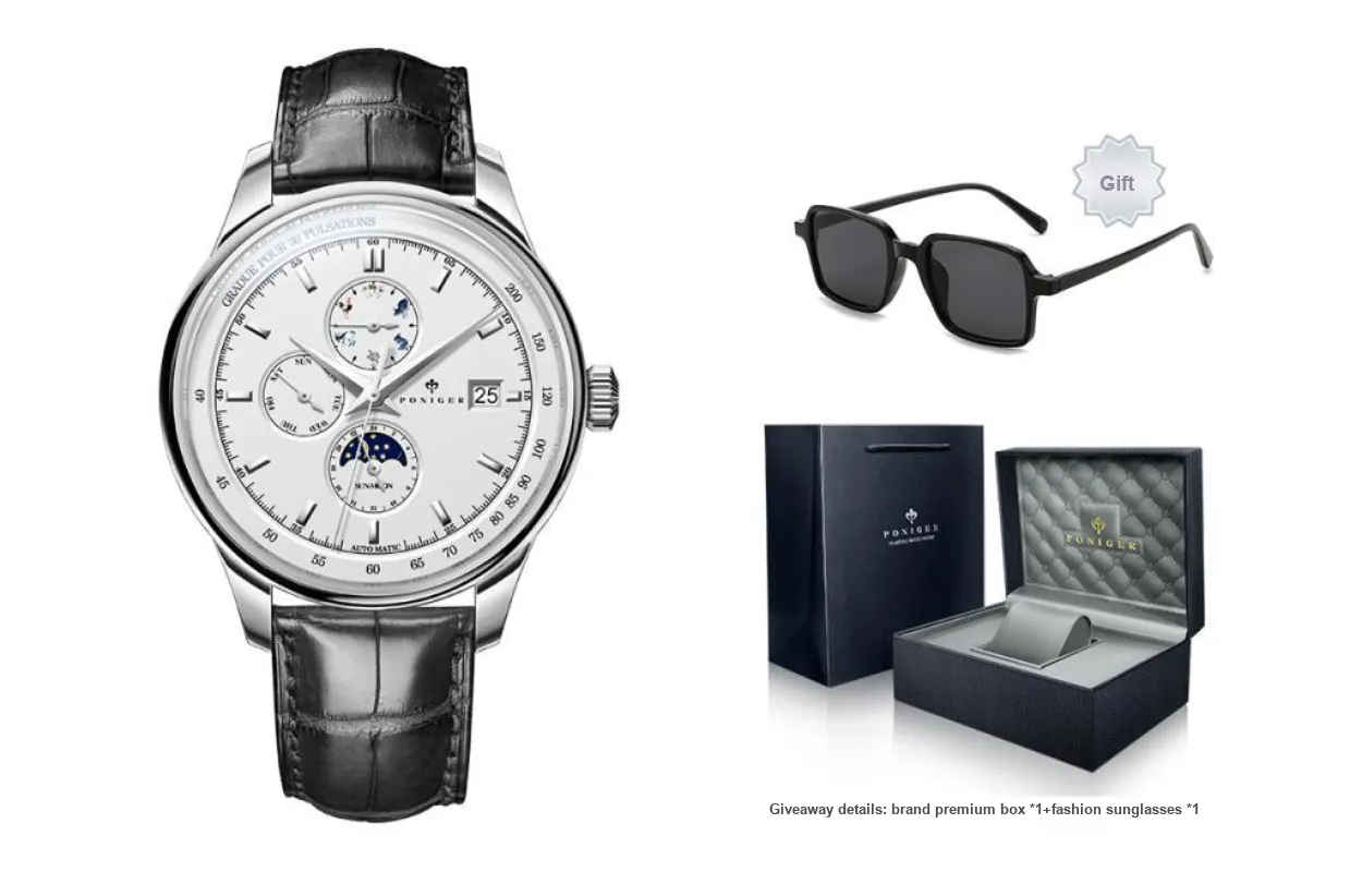 PONIGER Men's Watch
