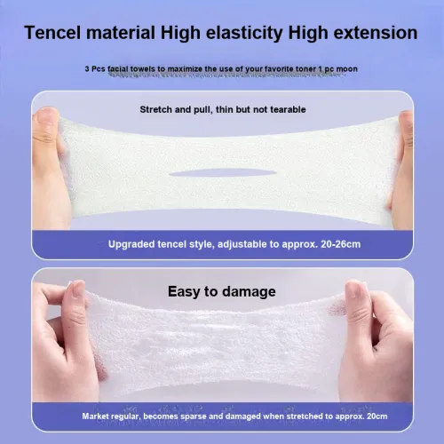 ZHUOCHEN Влажные компрессы для отшелушивания лица Эксклюзив Открытое отверстие Регулируемые салфетки для удаления макияжа