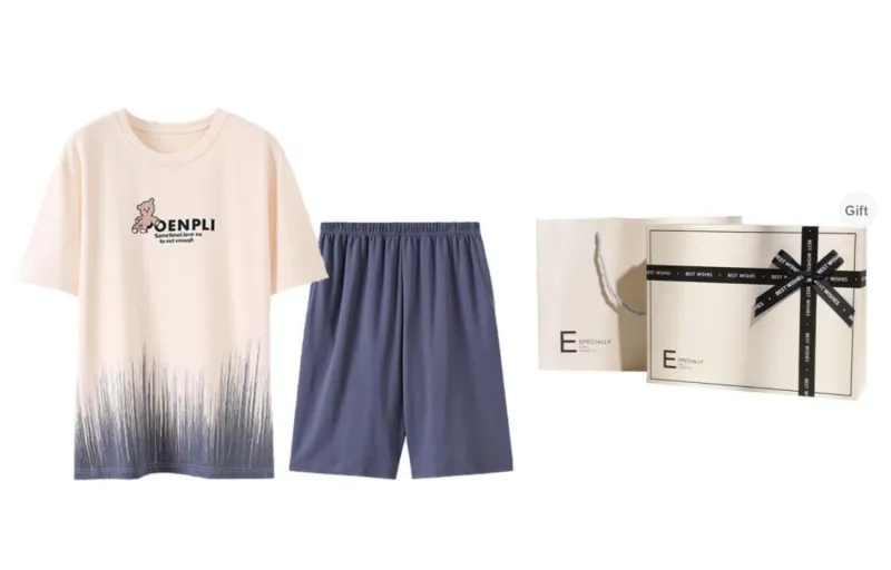 Kerener Pajama Gift Boxes Men's Apricot-0