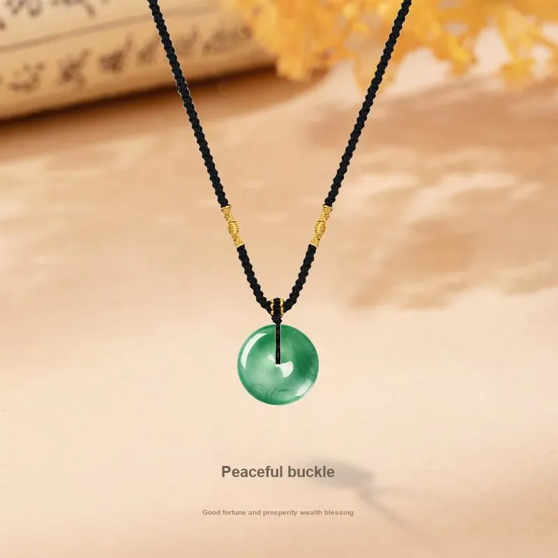 MISS TOOYA African Emerald Necklaces Unisex-1