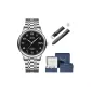 9256-Black Dial Steel Band