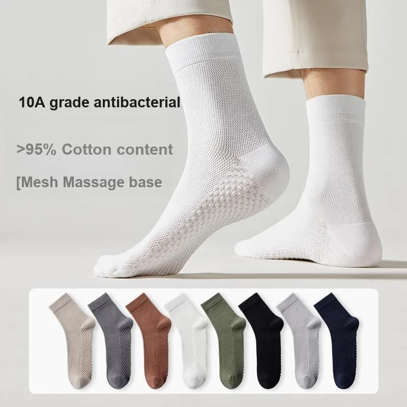 H YXIANG Mid Calf Socks Men's 5 Pack-15