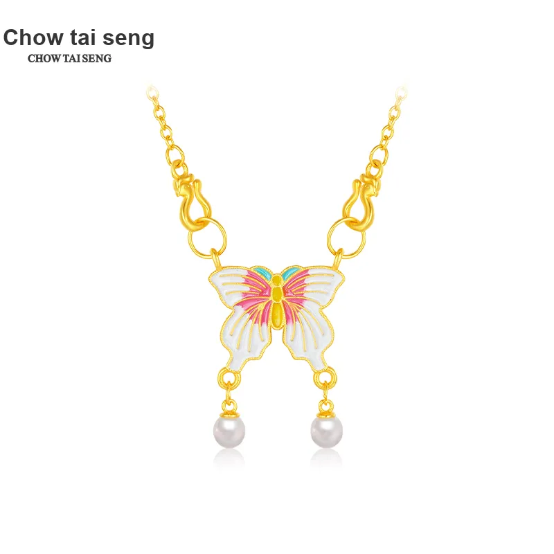 CHOW TAI SENG S925 Silver Necklaces Women's-3