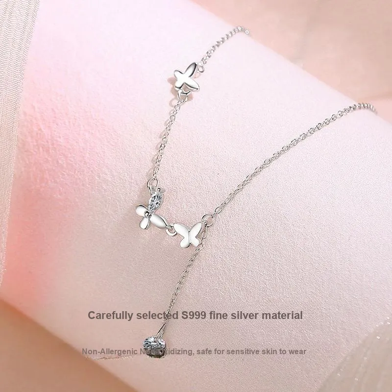 MISS TOOYA S925 Silver Necklaces Women's-2