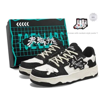 TCELLARS Auspicious Clouds Low Top Skateboard Shoes Unisex Panda Black Box Limited Edition