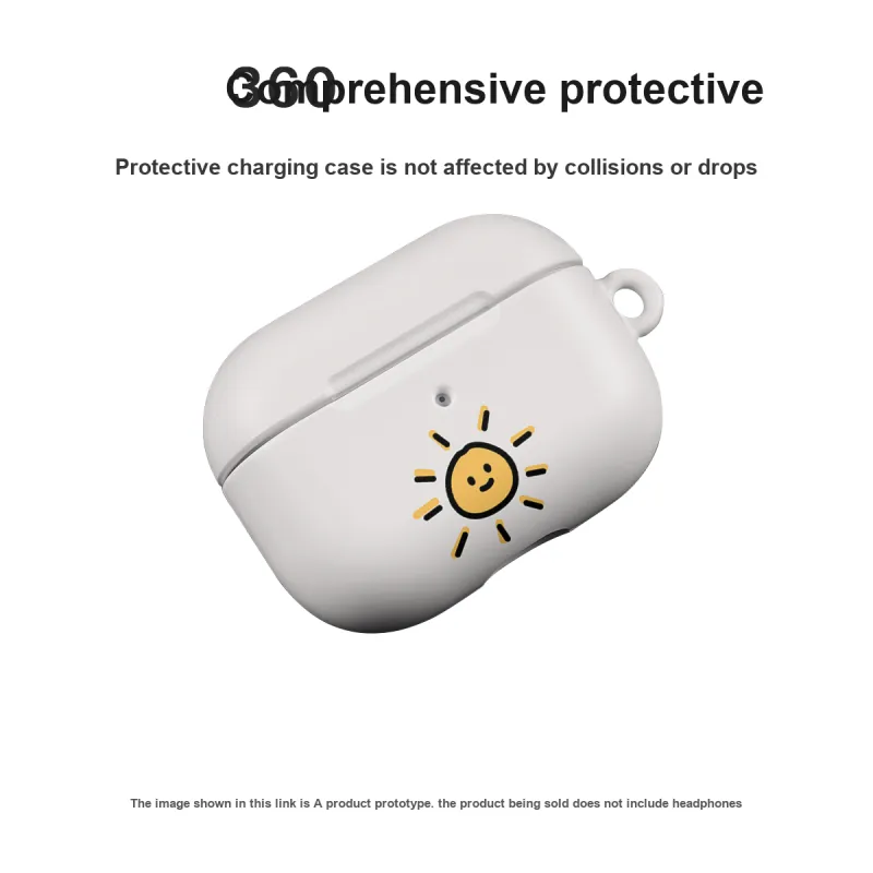 Keshami Applicable To Airpods Pro2/Airpods 3 Generation Little Sun Headphone Cases-3