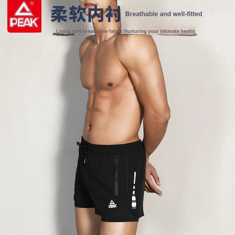 PEAK Swimming Sets Polyamide Polyester Surfing Drifting Beach Hot Spring Men's Black-3