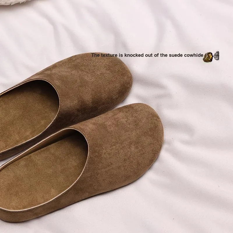 XMISTUO Quiet Abrasion Resistant Slip Resistant Wrap toe Slippers Women's-3