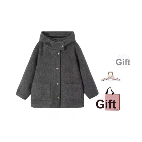 BAIDAIFEI Изображение Цвет В комплекте с заколкой-крабом ➕ Эксклюзивная сумка для покупок Женское пальто