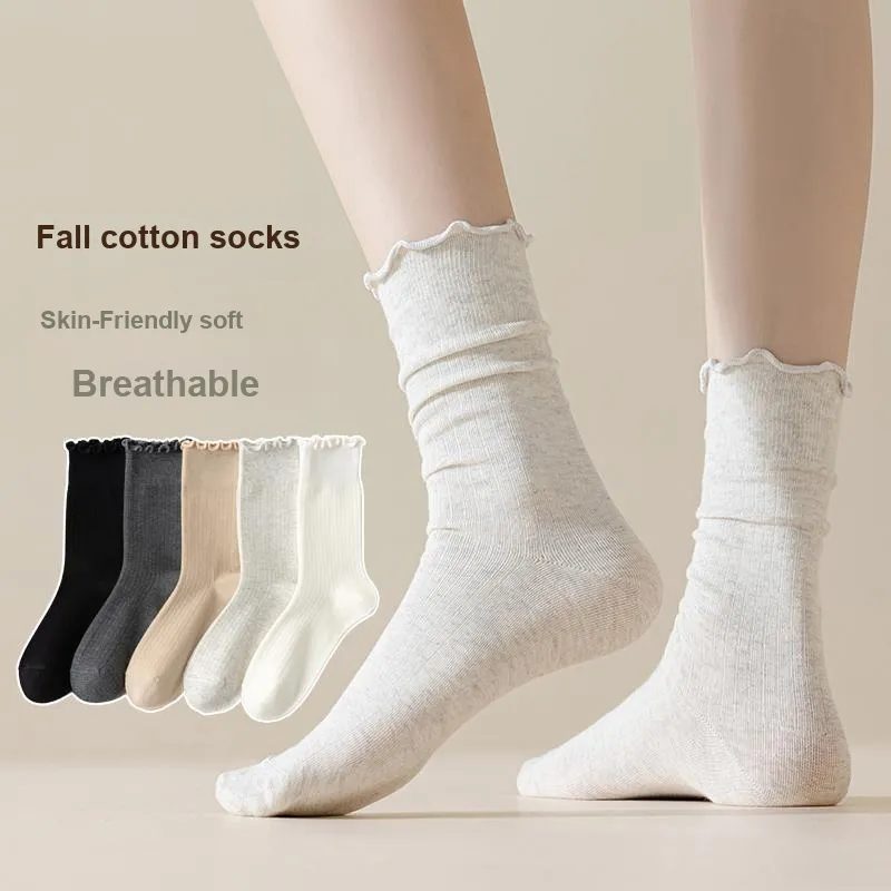 MIIOW Mid Calf Socks Women's 5 Pack-50