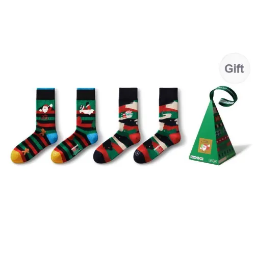 Bananain Knee High Socks Unisex 2 Pairs Of Gift Boxes