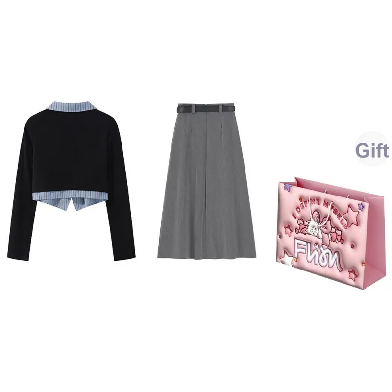 FLIM Two Piece Skirt Sets Women's-13