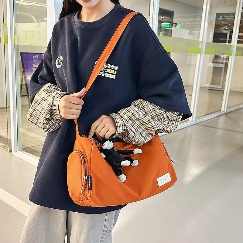 DCLOUD Nylon Backpack Tubas Unisex White/Black/Green/Orange-21