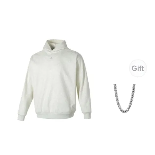 Adidas Basketball Sweatshirts Unisex Milk White Comes With Necklace