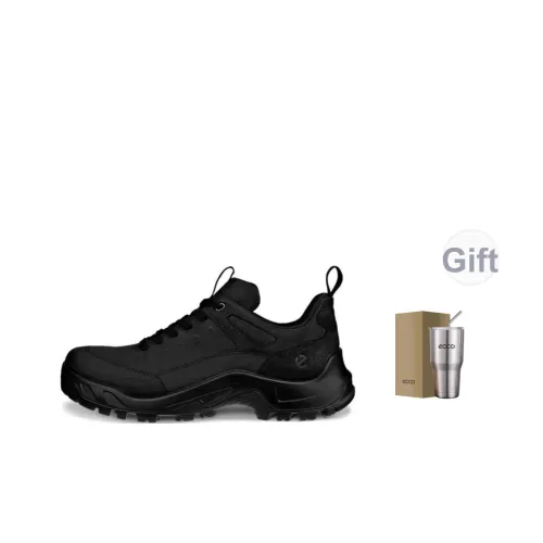 Ecco Off шоссе Series Бренд Подарочный комплект Низкий Топ Повседневная обувь Мужской Черный