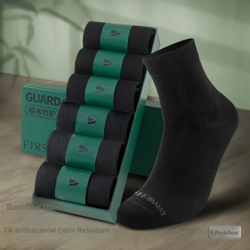 FIRS Mid Calf Socks Men's 6 Pack-1