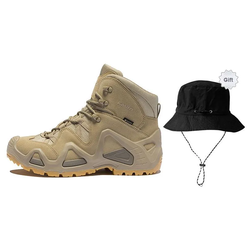 Lowa Cushioning, Slip Resistant, Abrasion Resistant, Waterproof Mid Top Outdoor Shoes Men's Sand-6