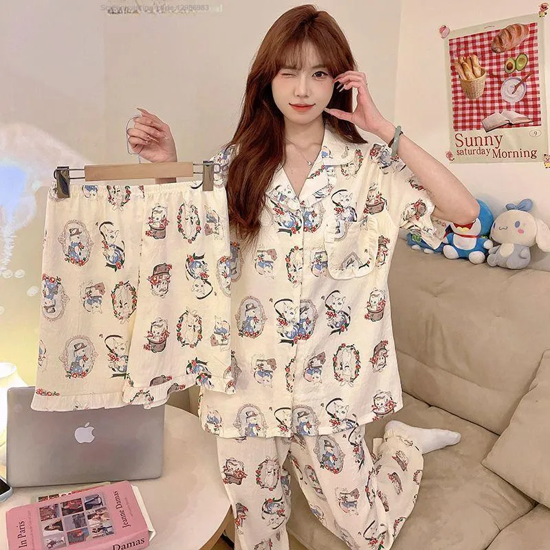 DanceBees Pajama Set Women's Milk White-2