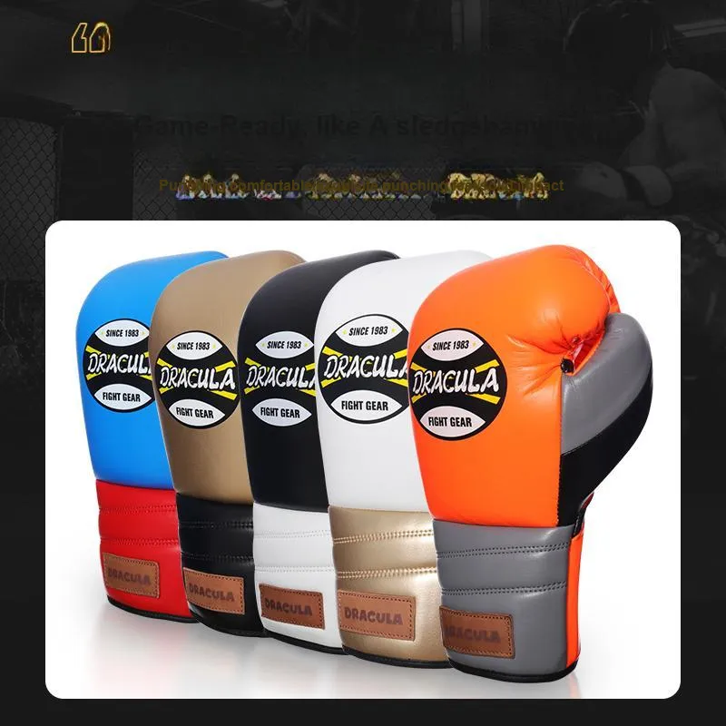 MUAYTHAI DRACULA Boxing Glove Adults Saddle Puff+Latex Mixed Liner Sanda Fighting Training Competition-22