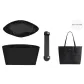 (Charcoal Black) City33 Two-Piece Set[Shoulder Strap Pad+Black Waterproof Liner]❤ No Compartment