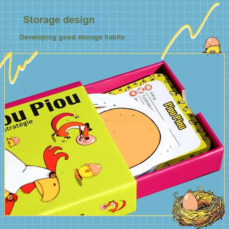 DJECO Little Chick Chirp, Casual Party Card Board Games-2