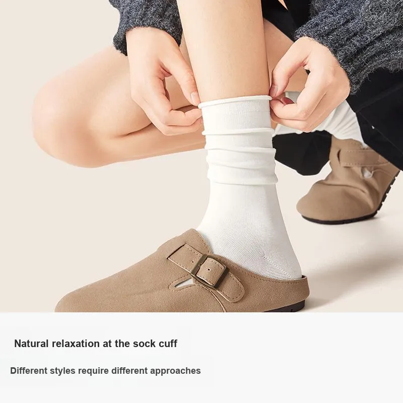 B&C.Room Mid Calf Socks Fall Winter Women's 5 Pack-2