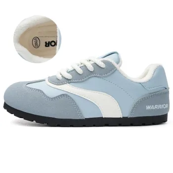 Warrior Warrior Fleece Lined Thin Fleece German Army Trainers Lightweight Low Top Casual Shoes Women's Blue 1.0